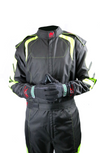 Aurora 2.0 Single Layer SFI 3.2A/1 Rated Fire Suit Black/Neon Green