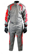 Aurora 2.0 Double Layer SFI 3.2A/5 Rated Suit Grey/Red
