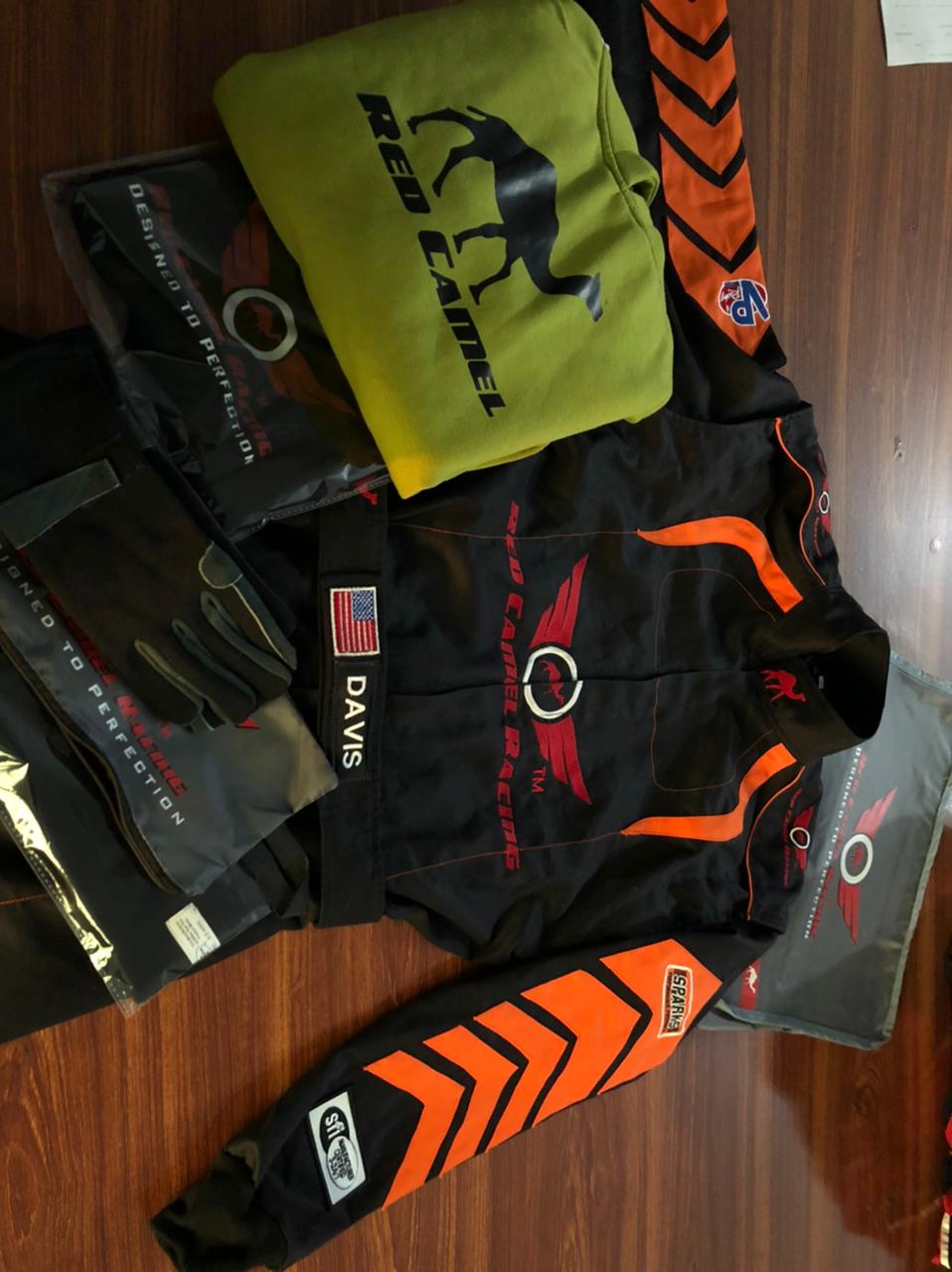 Red Camel Racing SFI fire suit sponsorship package, view 2