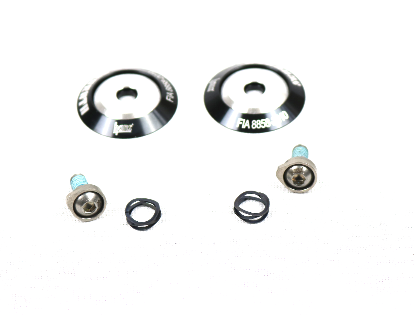 Black HANS Clips for Helmet
