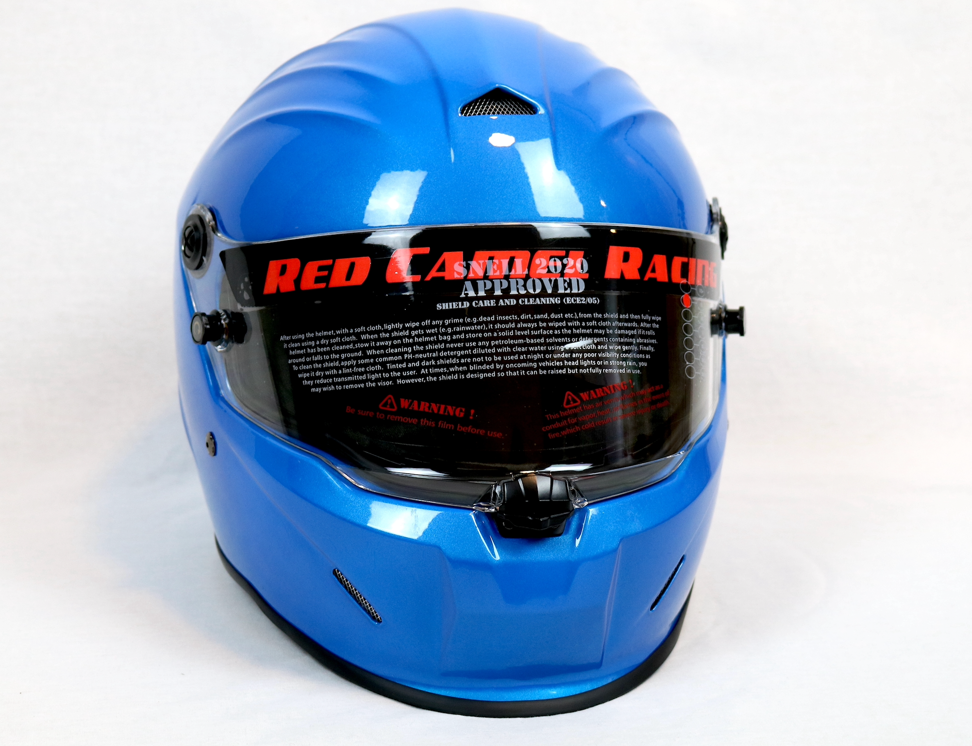 Racing Helmet Certification Snell Certified Metallic Blue Helmet