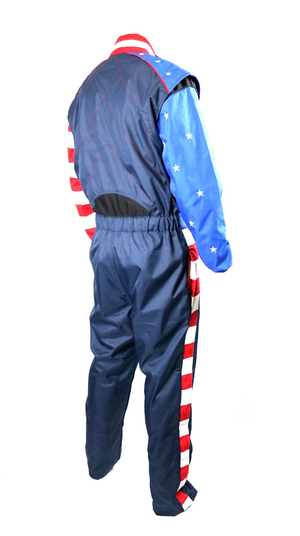Blue firesuit