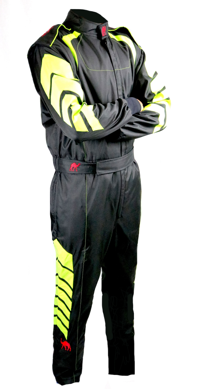 Aurora 2.0 SFI 3.2A/1 Single Layer Fire Suit Black/Neon Green