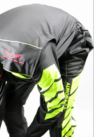 Aurora 2.0 SFI 3.2A/1 Single Layer Fire Suit Black/Neon Green