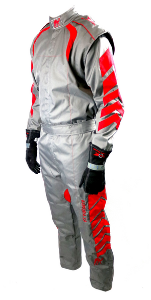 Aurora 2.0 SFI 3.2A/5 Double Layer Suit Grey/Red