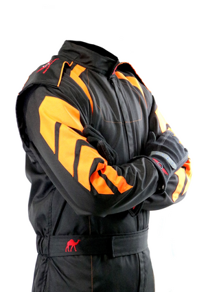 Aurora 2.0 SFI rated fire suit Black/Orange