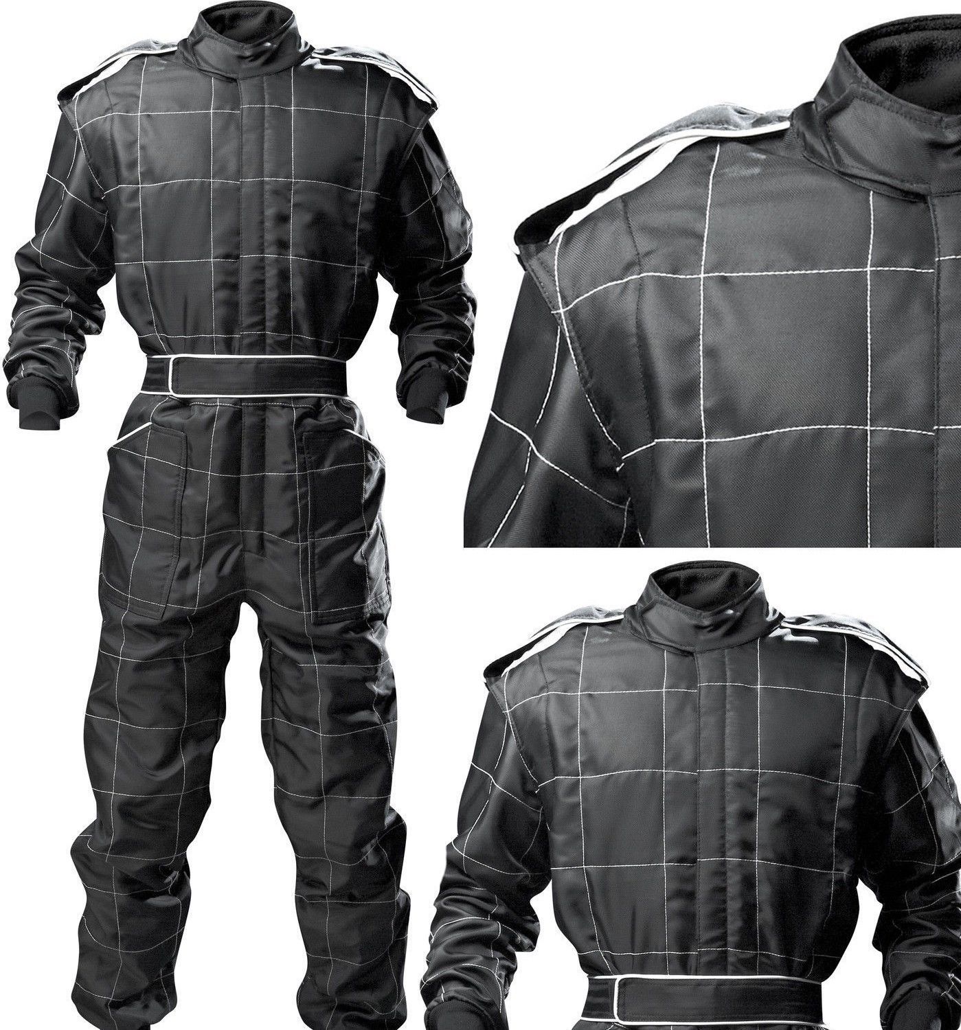 Black SFI rated fire suit