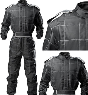 Black SFI rated fire suit