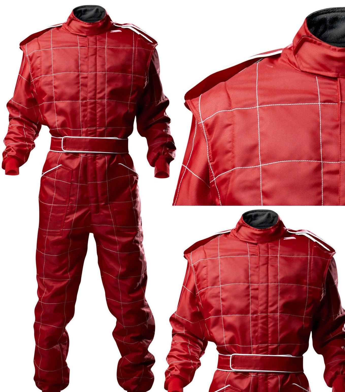 Deep Red SFI rated fire suit